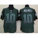 Nike New York Jets #10 Santonio Holmes Drift Fashion Green Elite Jersey