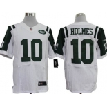 Nike New York Jets #10 Santonio Holmes White Elite Jersey