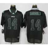 Nike New York Jets #14 Darnold USA Flag Fashion Black Elite Jerseys