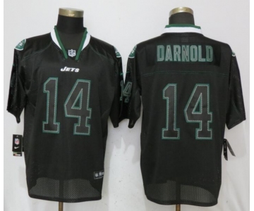 Nike New York Jets #14 Darnold USA Flag Fashion Black Elite Jerseys