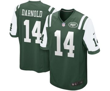 Nike New York Jets #14 Sam Darnold Green 2018 NFL Draft Pick Elite Jersey