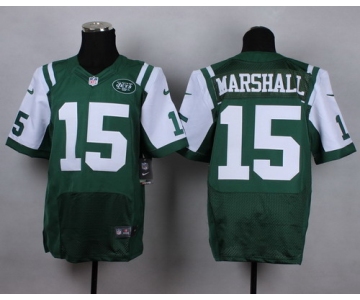 Nike New York Jets #15 Brandon Marshall Green Elite Jersey