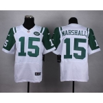 Nike New York Jets #15 Brandon Marshall White Elite Jersey