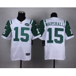 Nike New York Jets #15 Brandon Marshall White Elite Jersey