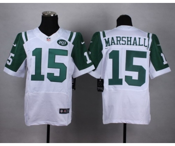 Nike New York Jets #15 Brandon Marshall White Elite Jersey