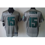 Nike New York Jets #15 Tim Tebow Gray Shadow Elite Jersey