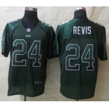 Nike New York Jets #24 Darrelle Revis Drift Fashion Green Elite Jersey