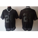 Nike New York Jets #24 Darrelle Revis Lights Out Black Elite Jersey