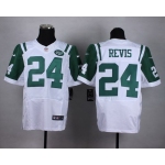 Nike New York Jets #24 Darrelle Revis White Elite Jersey