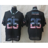 Nike New York Jets #25 Calvin Pryor  2014 USA Flag Fashion Black Elite Jersey