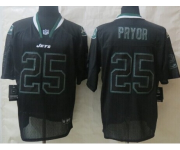 Nike New York Jets #25 Calvin Pryor Lights Out Black Elite Jersey