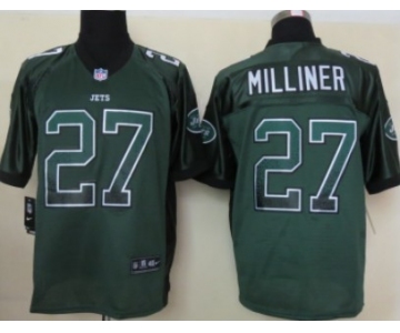 Nike New York Jets #27 Dee Milliner Drift Fashion Green Elite Jersey