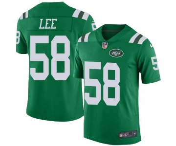 Nike New York Jets #58 Darron Lee Green Men's Stitched NFL Elite Rush Jersey