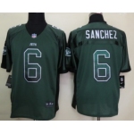 Nike New York Jets #6 Mark Sanchez Drift Fashion Green Elite Jersey