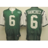 Nike New York Jets #6 Mark Sanchez Green Elite Jersey