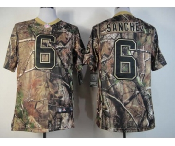 Nike New York Jets #6 Mark Sanchez Realtree Camo Elite Jersey