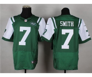 Nike New York Jets #7 Geno Smith Green Elite Jersey