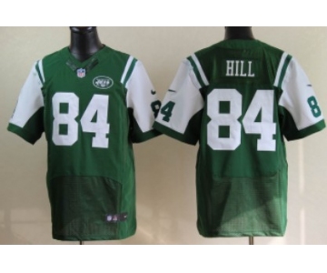 Nike New York Jets #84 Stephen Hill Green Elite Jersey