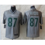 Nike New York Jets #87 Eric Decker 2013 Gray Vapor Elite Jersey