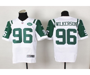 Nike New York Jets #96 Muhammad Wilkerson White Elite Jersey