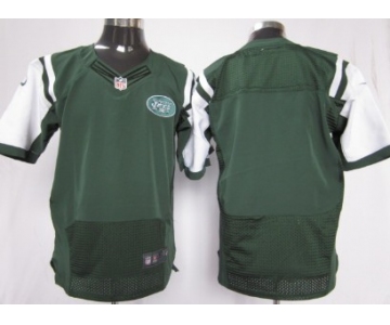 Nike New York Jets Blank Green Elite Jersey