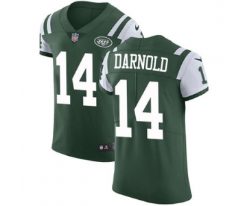 Nike New YorkJets #14 Sam Darnold Green Team Color Men's Stitched NFL Vapor Untouchable Elite Jersey