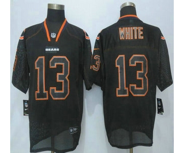 Chicago Bears #13 Kevin White White Nike Lights Out Black Elite Jersey