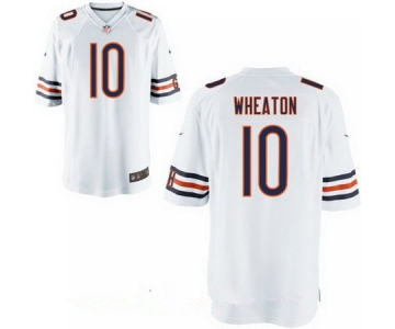 Men's Chicago Bears #10 Markus Wheaton White Road Stitched NFL Nike Elite Jersey