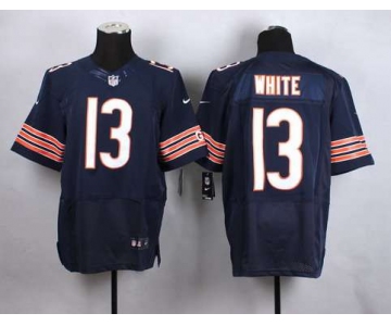 Men's Chicago Bears #13 Kevin White 2015 NFL Draft 7th Overall Pick Nike Navy Blue Elite Jersey