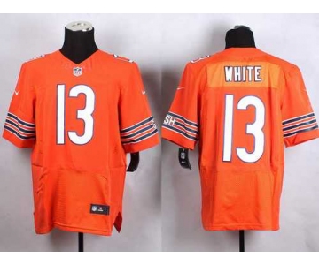 Men's Chicago Bears #13 Kevin White 2015 NFL Draft 7th Overall Pick Nike Orange Elite Jersey