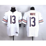 Men's Chicago Bears #13 Kevin White 2015 NFL Draft 7th Overall Pick Nike White Elite Jersey