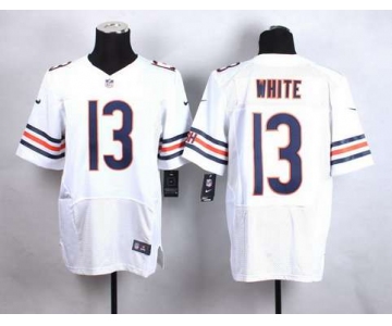 Men's Chicago Bears #13 Kevin White 2015 NFL Draft 7th Overall Pick Nike White Elite Jersey