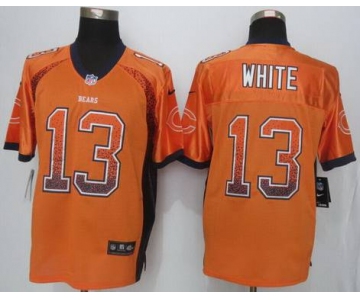 Men's Chicago Bears #13 Kevin White Nike Drift Fashion Orange Elite Jersey