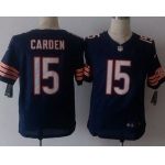 Men's Chicago Bears #15 Shane Carden Nike Navy Blue Elite Jersey