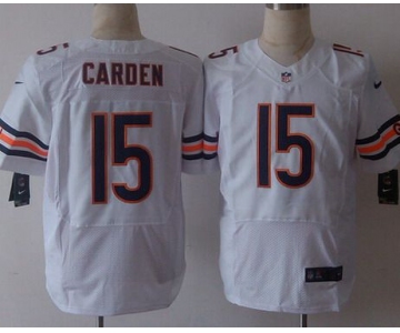 Men's Chicago Bears #15 Shane Carden Nike White Elite Jersey