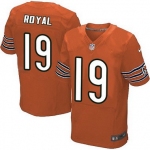 Men's Chicago Bears #19 Eddie Royal Orange Alternate NFL Nike Elite Jersey