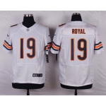 Men's Chicago Bears #19 Eddie Royal White Road NFL Nike Elite Jersey