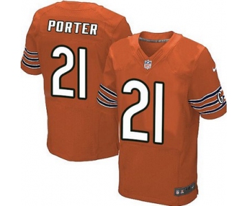 Men's Chicago Bears #21 Tracy Porter Orange Alternate NFL Nike Elite Jersey