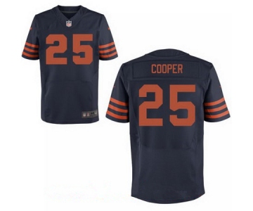 Men's Chicago Bears #25 Marcus Cooper Blue With Orange Alternate Stitched NFL Nike Elite Jersey