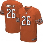 Men's Chicago Bears #26 Antrel Rolle Orange Alternate NFL Nike Elite Jersey