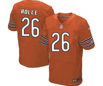 Men's Chicago Bears #26 Antrel Rolle Orange Alternate NFL Nike Elite Jersey