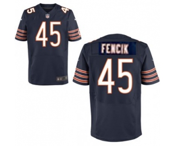 Men's Chicago Bears #45 Gary Fencik Navy Blue Team Color NFL Nike Elite Jersey