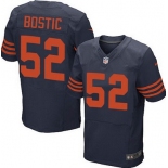 Men's Chicago Bears #52 Jon Bostic Navy Blue With Orange Alternate NFL Nike Elite Jersey