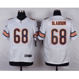 Men's Chicago Bears #68 Matt Slauson White Road NFL Nike Elite Jersey