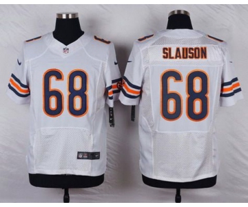 Men's Chicago Bears #68 Matt Slauson White Road NFL Nike Elite Jersey