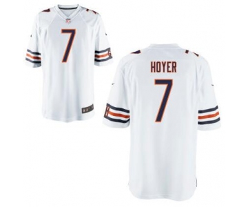 Men's Chicago Bears #7 Brian Hoyer White Road NFL Nike Elite Jersey