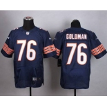 Men's Chicago Bears #76 Eddie Goldman Nike Navy Blue Elite Jersey