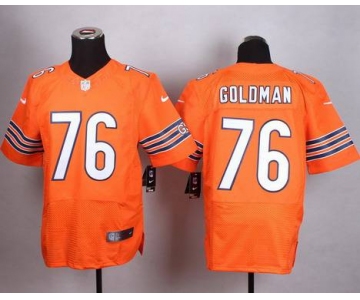 Men's Chicago Bears #76 Eddie Goldman Nike Orange Elite Jersey