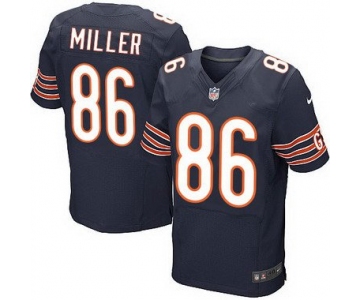 Men's Chicago Bears #86 Zach Miller Navy Blue Team Color NFL Nike Elite Jersey