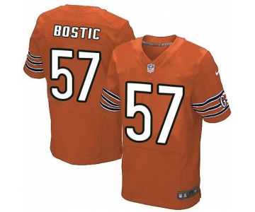 Men's Nike Chicago Bears #57 Jon Bostic Elite Orange Alternate NFL Jersey